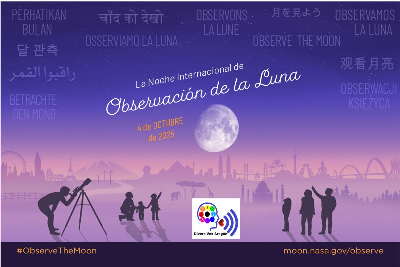 Noche Internacional de Observación de la Luna